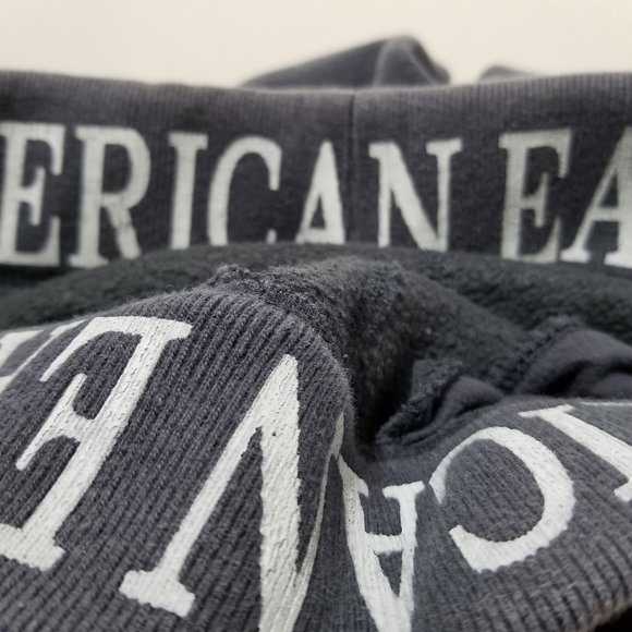 American Eagle sweatpants Small elastic waist drawstring loungewear pockets - Picture 13 of 15